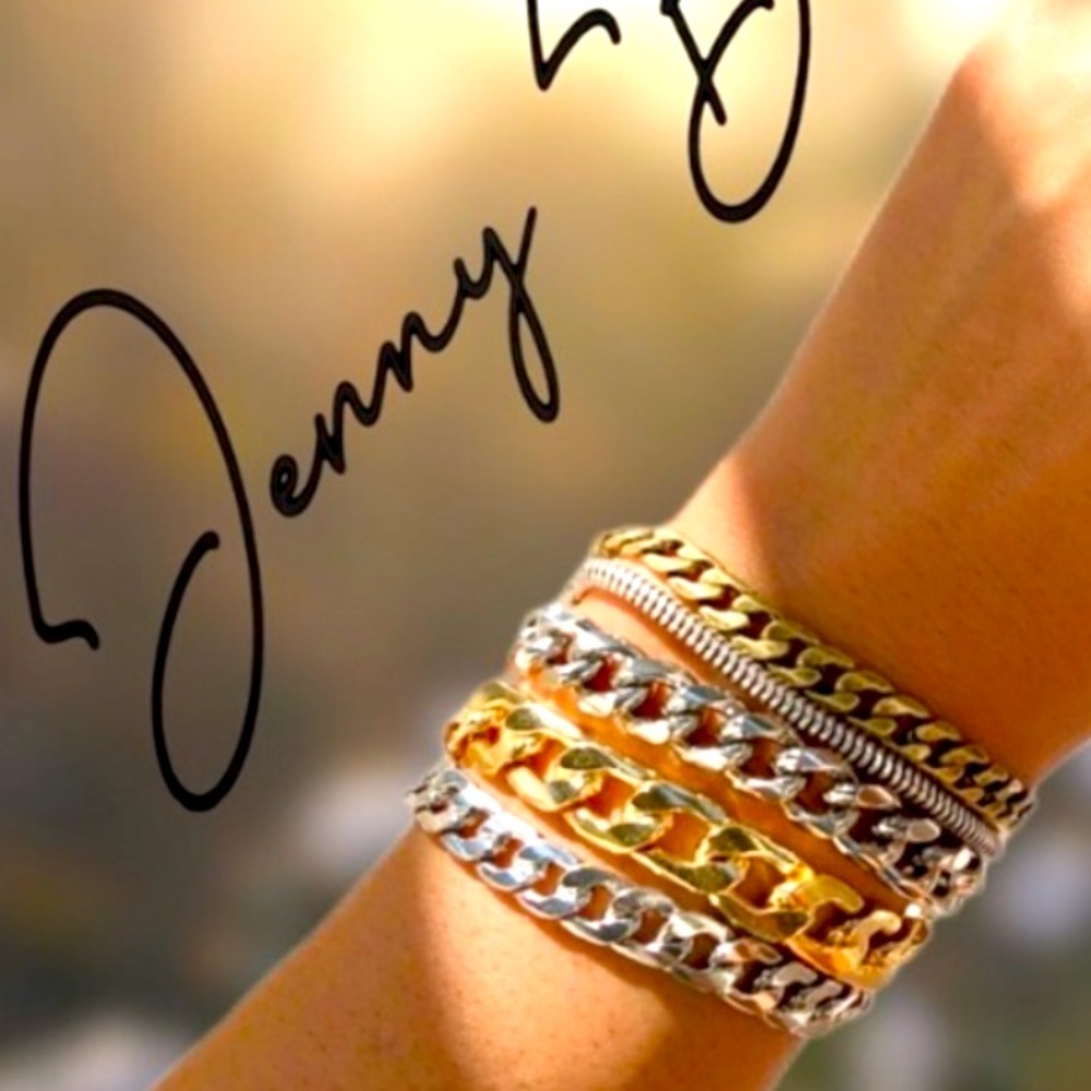 Jenny Bird  mixed metal cuff bracelet